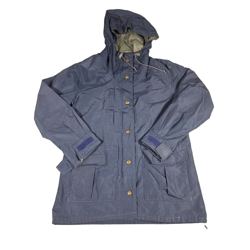 Vintage Columbia Jacket Womens Small Blue Mountaineering Hiking Parka USA Made